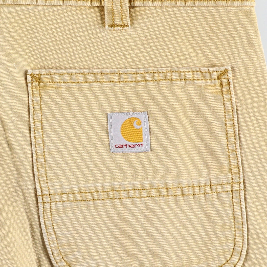 Carhartt Relaxed Fit Duck Work Shorts, Short Pants, Men's, W34 equivalent cotton Beige type Vintage Second Hand