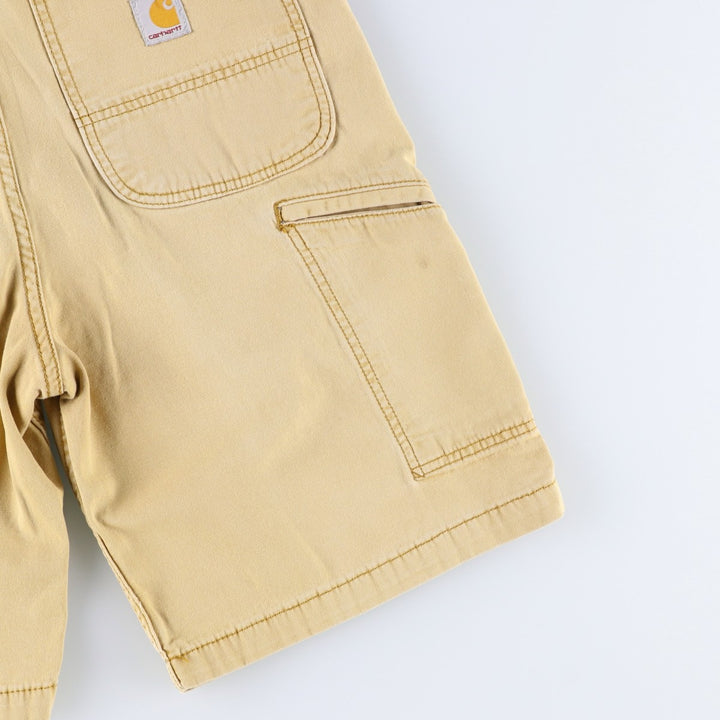 Carhartt Relaxed Fit Duck Work Shorts, Short Pants, Men's, W34 equivalent cotton Beige type Vintage Second Hand