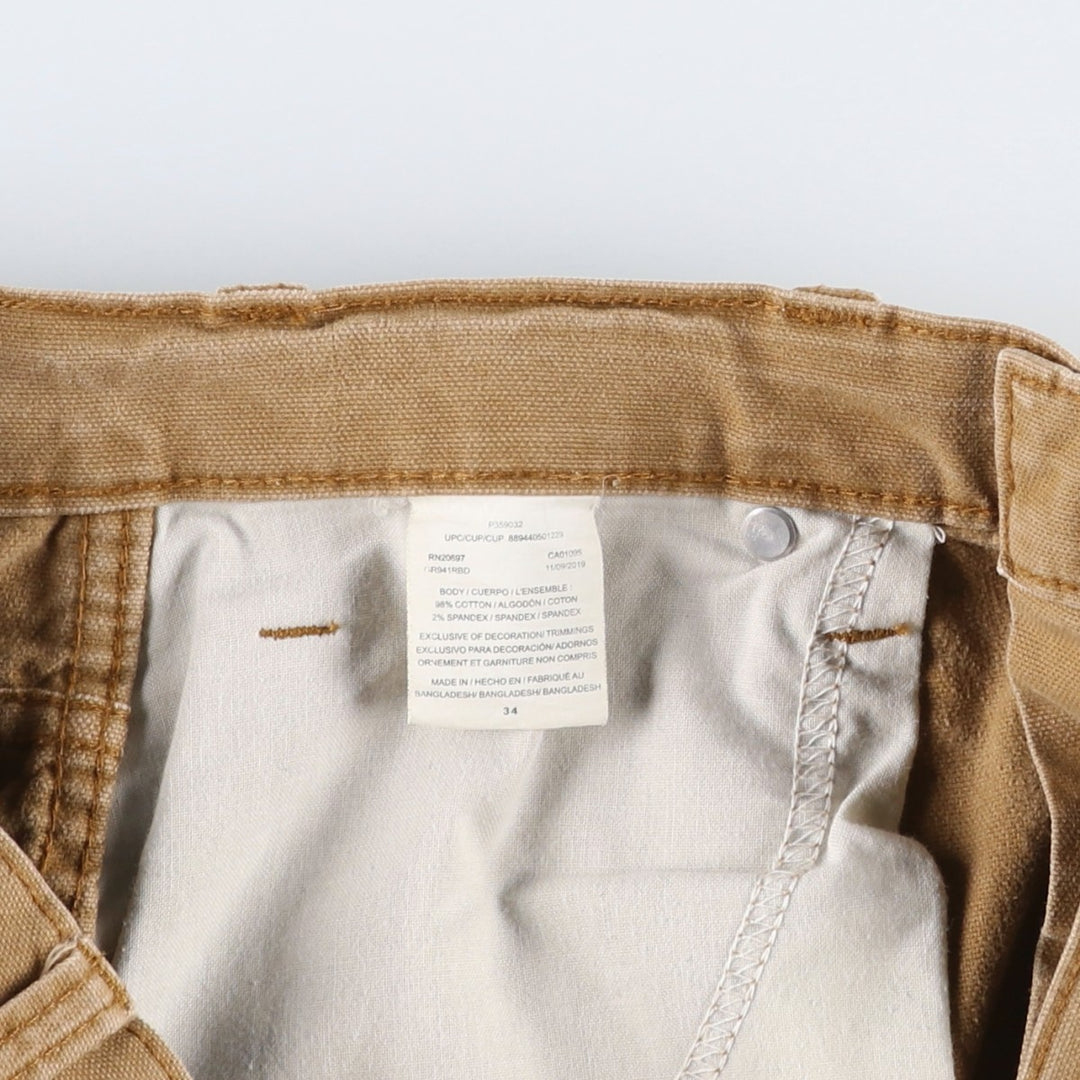 Dickies Duck Work Shorts, Men's, Size W35 cotton beige type brown Vintage Second Hand