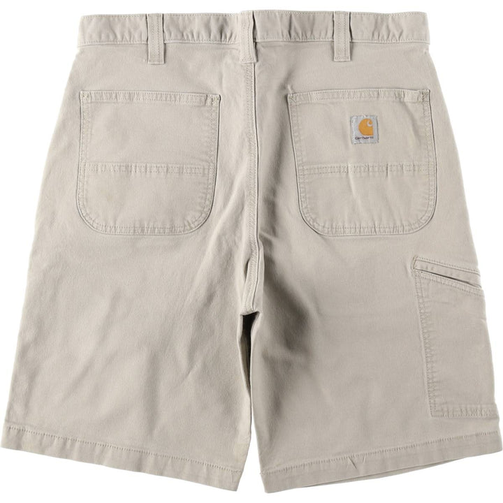 Carhartt Relaxed Fit Duck Work Shorts, Men's Size 36 cotton Beige type Vintage Second Hand
