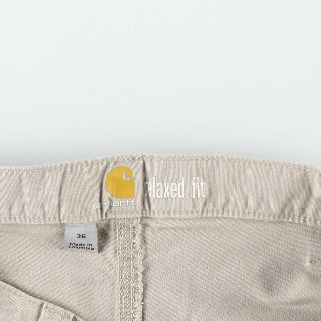 Carhartt Relaxed Fit Duck Work Shorts, Men's Size 36 cotton Beige type Vintage Second Hand