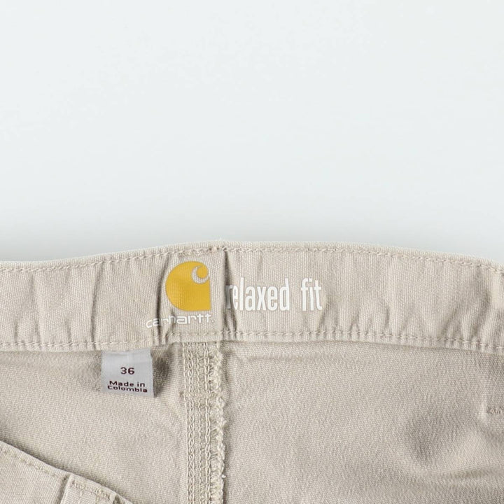 Carhartt Relaxed Fit Duck Work Shorts, Men's Size 36 cotton Beige type Vintage Second Hand