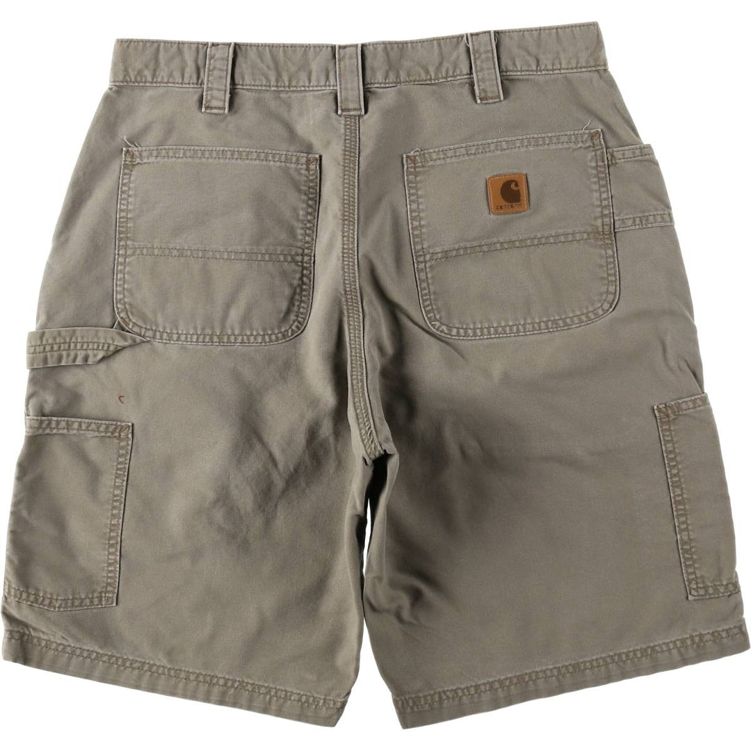 Carhartt ORIGINAL FIT Duck Painter Shorts, Shorts, Men's, W34 equivalent cotton brown type Vintage Second Hand