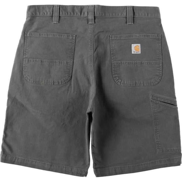 Carhartt Relaxed Fit Duck Work Shorts, Men's Size 36 cotton gray type Vintage Second Hand