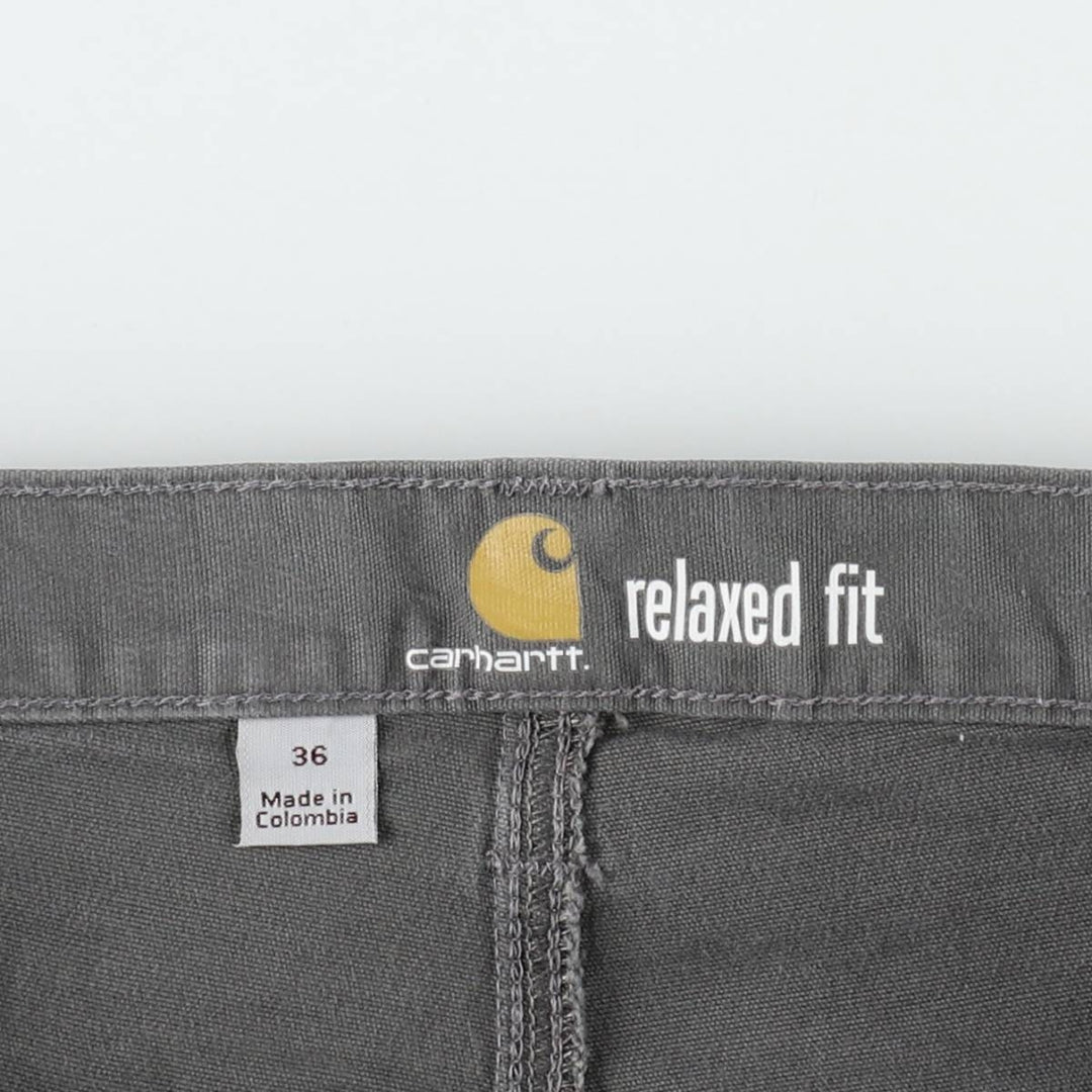 Carhartt Relaxed Fit Duck Work Shorts, Men's Size 36 cotton gray type Vintage Second Hand