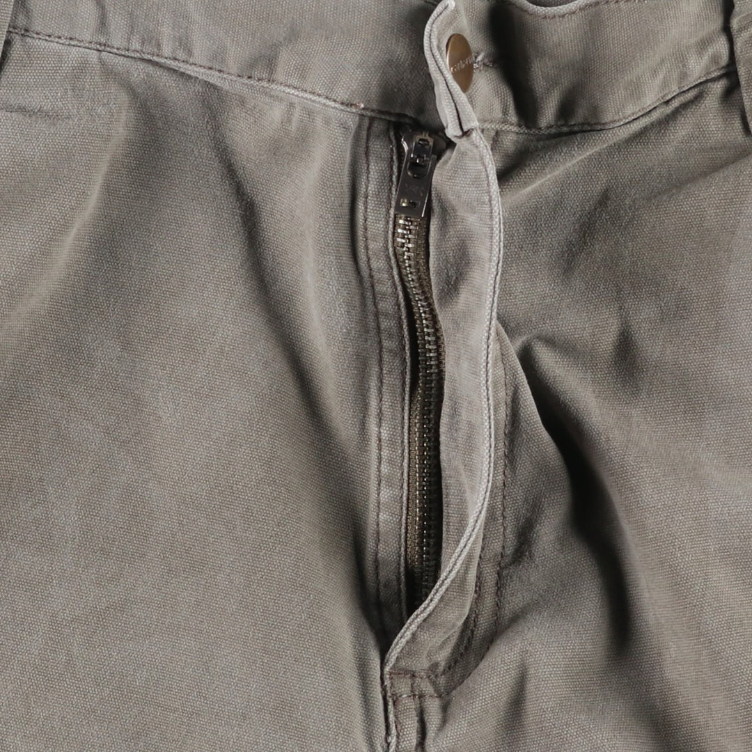 Carhartt Relaxed Fit Duck Painter Shorts, Men's W37 cotton Khaki type sage green Vintage Second Hand