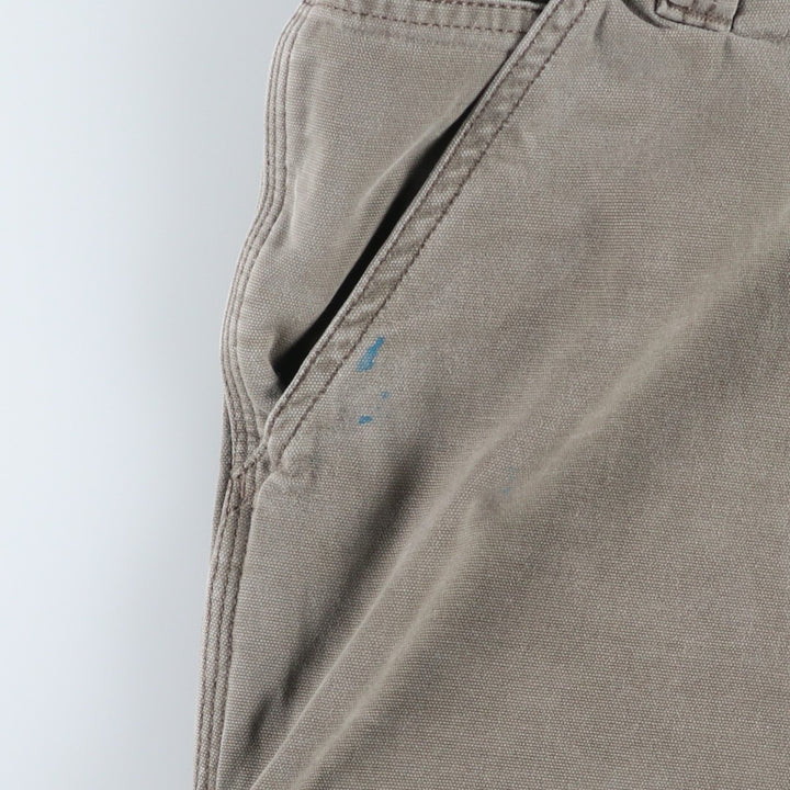 Carhartt Relaxed Fit Duck Painter Shorts, Men's W37 cotton Khaki type sage green Vintage Second Hand