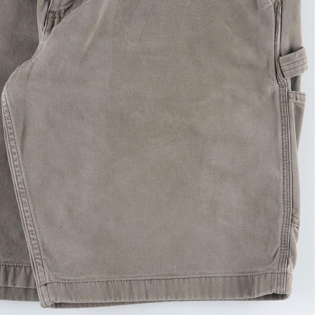 Carhartt Relaxed Fit Duck Painter Shorts, Men's W37 cotton Khaki type sage green Vintage Second Hand