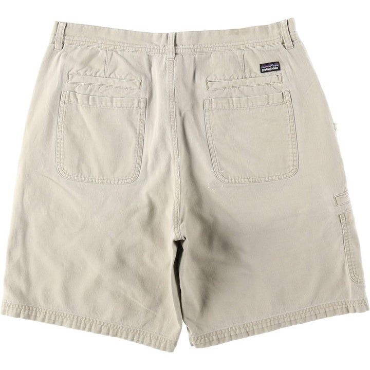 2000'S Patagonia 57070S2 Duck Canvas Work Shorts, Men's Size W36 (approx.) Organic cotton ivory Vintage Second Hand