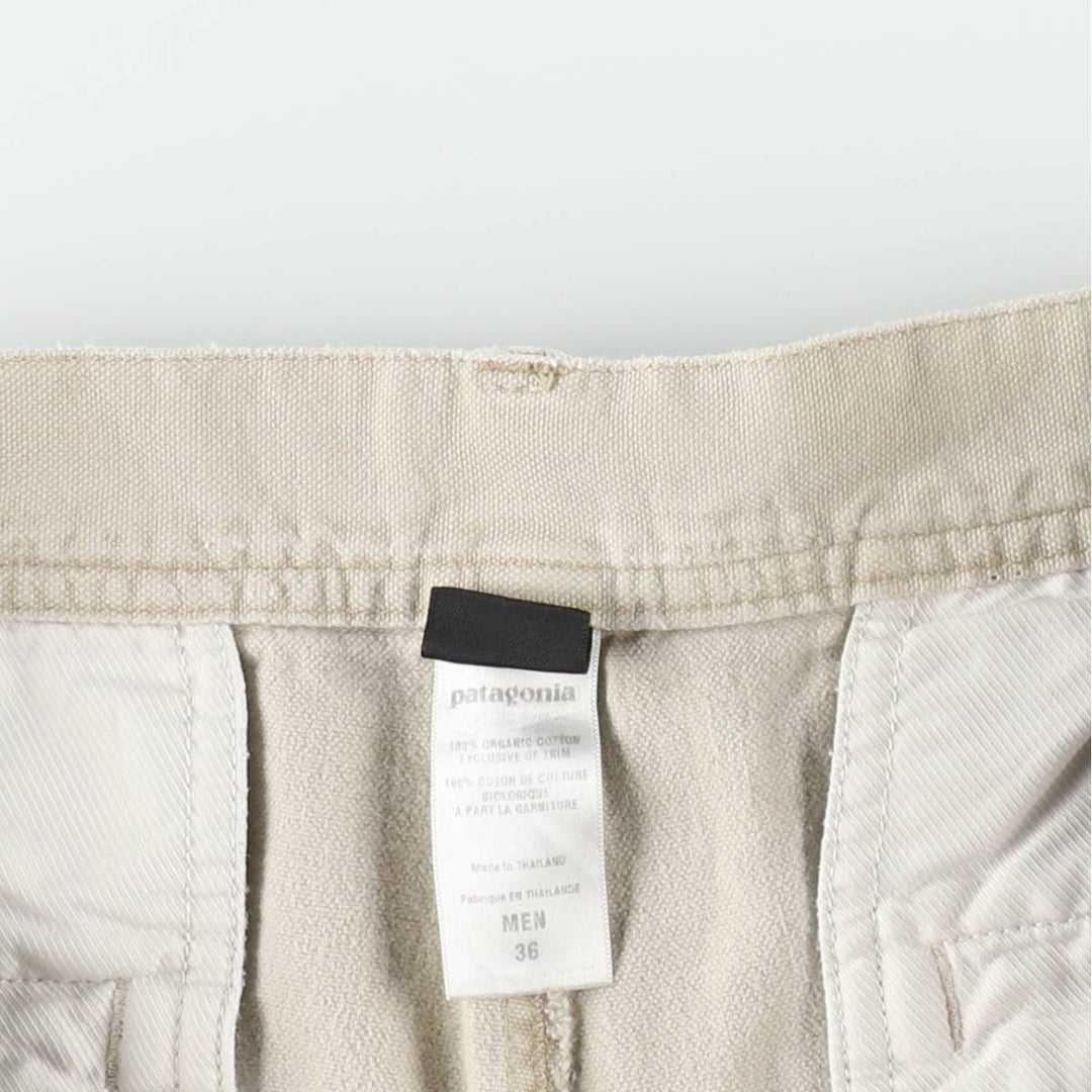 2000'S Patagonia 57070S2 Duck Canvas Work Shorts, Men's Size W36 (approx.) Organic cotton ivory Vintage Second Hand