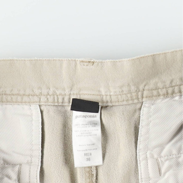 2000'S Patagonia 57070S2 Duck Canvas Work Shorts, Men's Size W36 (approx.) Organic cotton ivory Vintage Second Hand