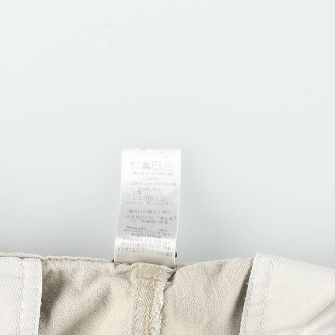2000'S Patagonia 57070S2 Duck Canvas Work Shorts, Men's Size W36 (approx.) Organic cotton ivory Vintage Second Hand
