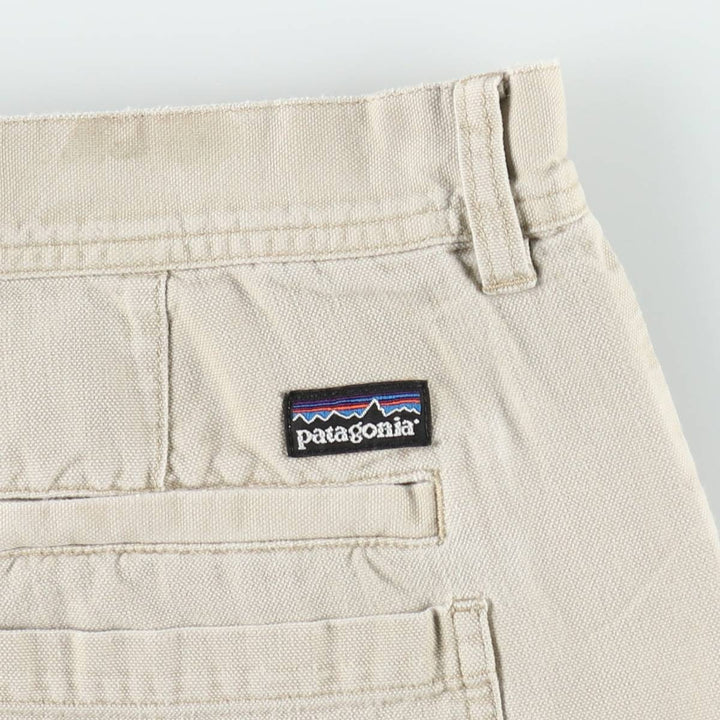 2000'S Patagonia 57070S2 Duck Canvas Work Shorts, Men's Size W36 (approx.) Organic cotton ivory Vintage Second Hand