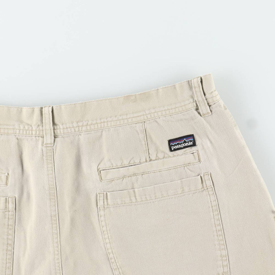 2000'S Patagonia 57070S2 Duck Canvas Work Shorts, Men's Size W36 (approx.) Organic cotton ivory Vintage Second Hand