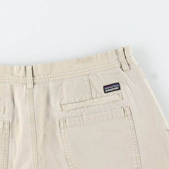 2000'S Patagonia 57070S2 Duck Canvas Work Shorts, Men's Size W36 (approx.) Organic cotton ivory Vintage Second Hand