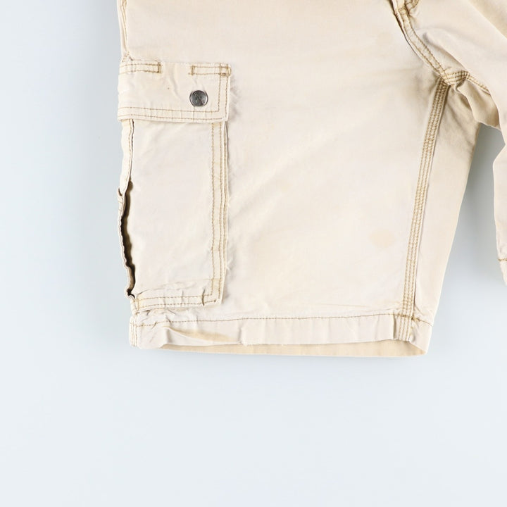 Carhartt Relaxed Fit Duck Cargo Shorts, Men's, W33 equivalent cotton unbleached Vintage Second Hand