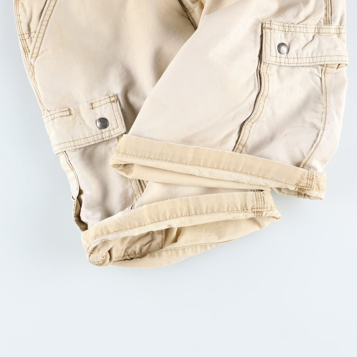 Carhartt Relaxed Fit Duck Cargo Shorts, Men's, W33 equivalent cotton unbleached Vintage Second Hand