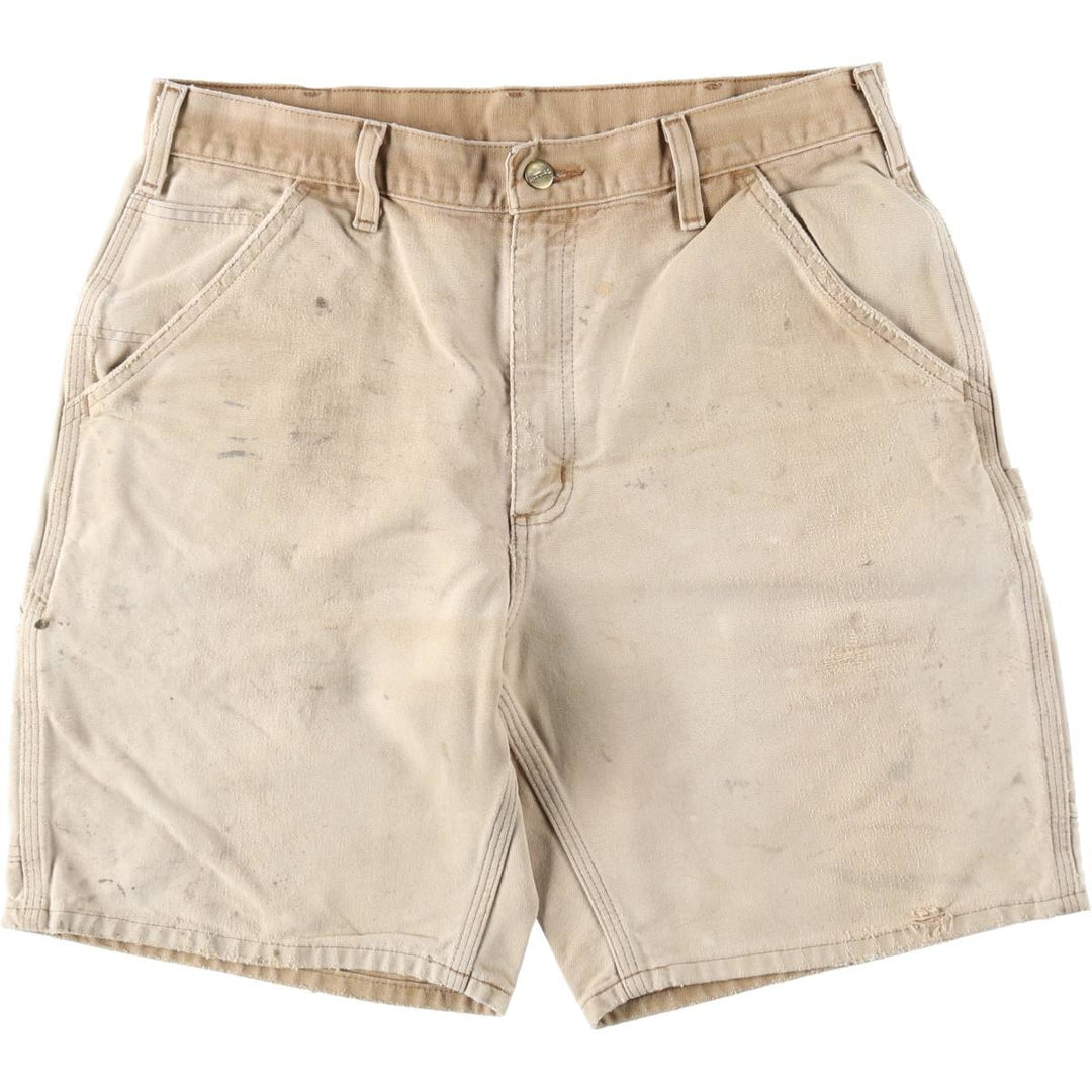 Carhartt Duck Painter Shorts, Shorts, Men's, W34 equivalent cotton brown type Vintage Second Hand