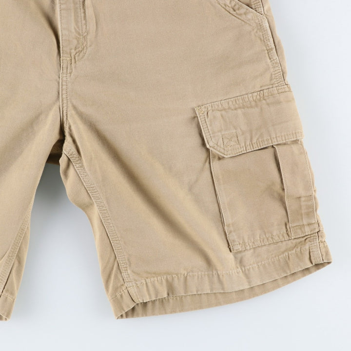 2000'S Carhartt Duck Cargo Shorts, Men's Size W35 (approx.) cotton Beige type Vintage Second Hand