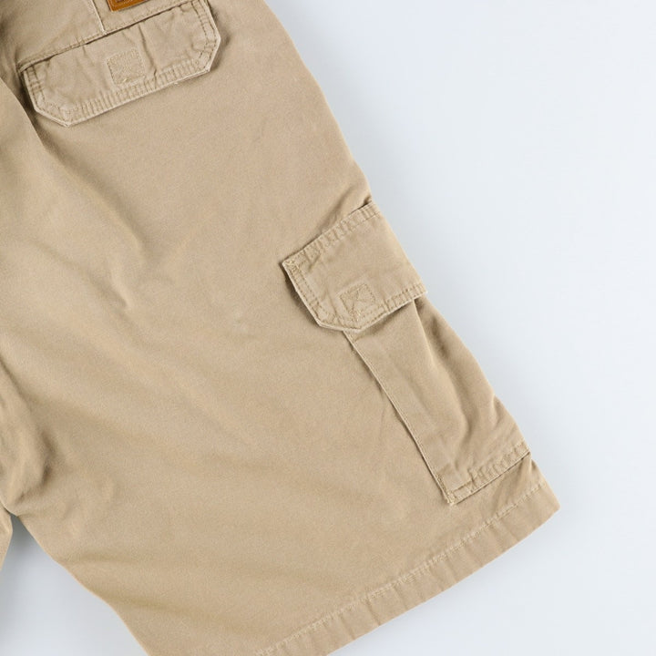 2000'S Carhartt Duck Cargo Shorts, Men's Size W35 (approx.) cotton Beige type Vintage Second Hand