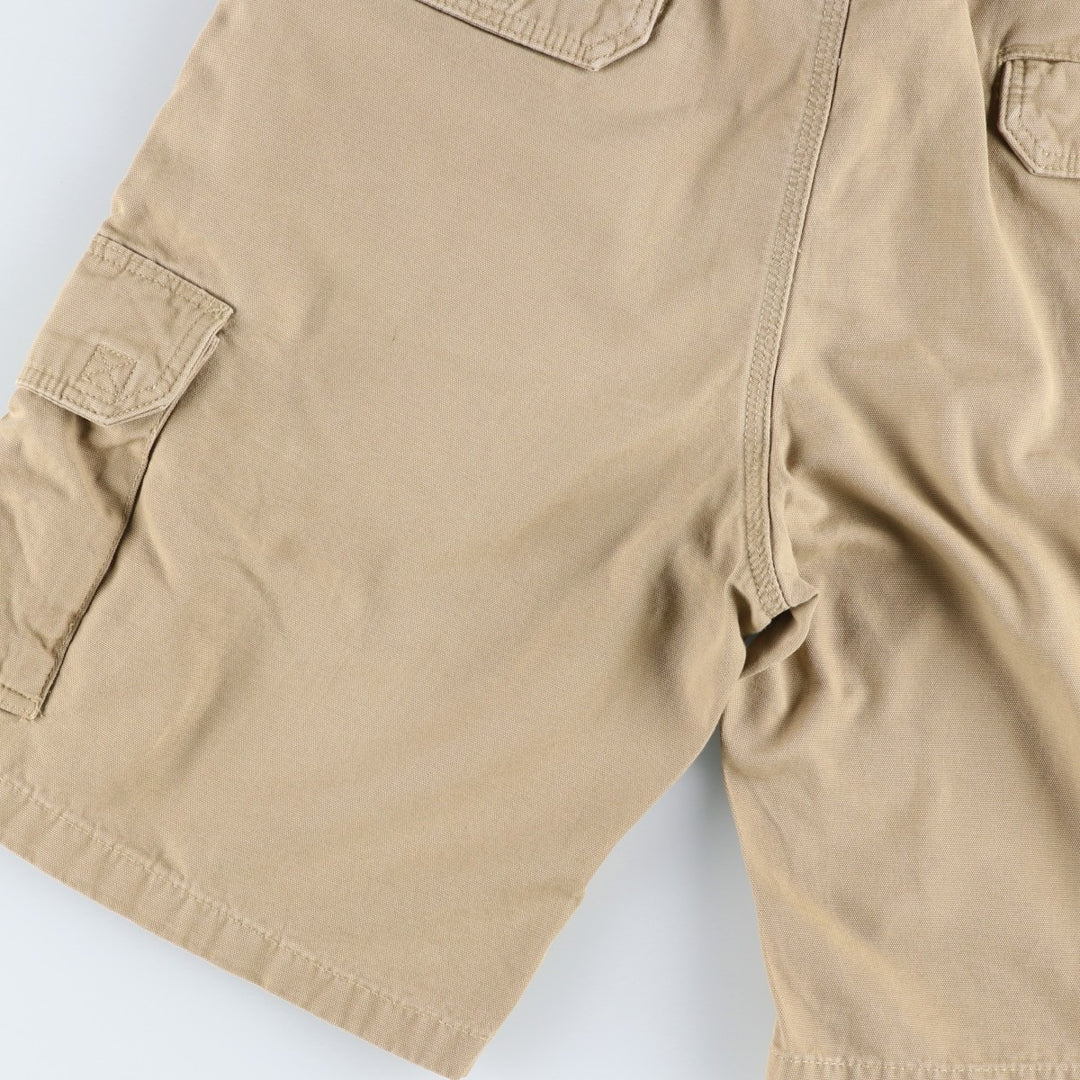 2000'S Carhartt Duck Cargo Shorts, Men's Size W35 (approx.) cotton Beige type Vintage Second Hand