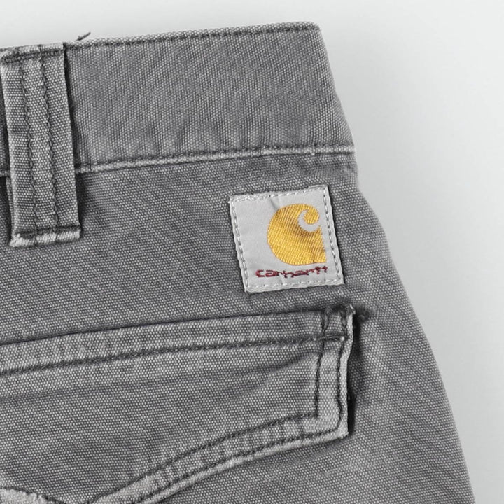 Carhartt Relaxed Fit Duck Canvas Cargo Shorts (Men's W34 equivalent) cotton gray type Vintage Second Hand