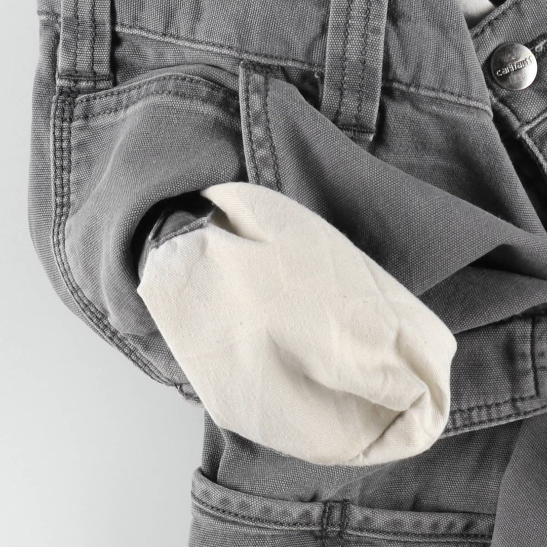 Carhartt Relaxed Fit Duck Canvas Cargo Shorts (Men's W34 equivalent) cotton gray type Vintage Second Hand