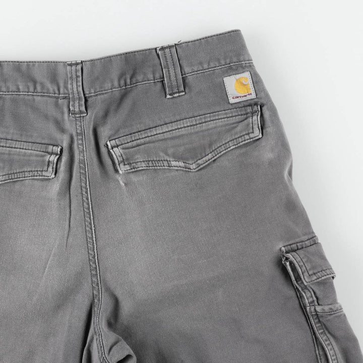 Carhartt Relaxed Fit Duck Canvas Cargo Shorts (Men's W34 equivalent) cotton gray type Vintage Second Hand