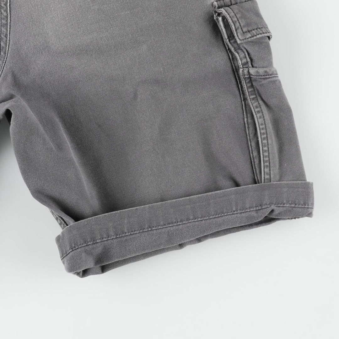 Carhartt Relaxed Fit Duck Canvas Cargo Shorts (Men's W34 equivalent) cotton gray type Vintage Second Hand