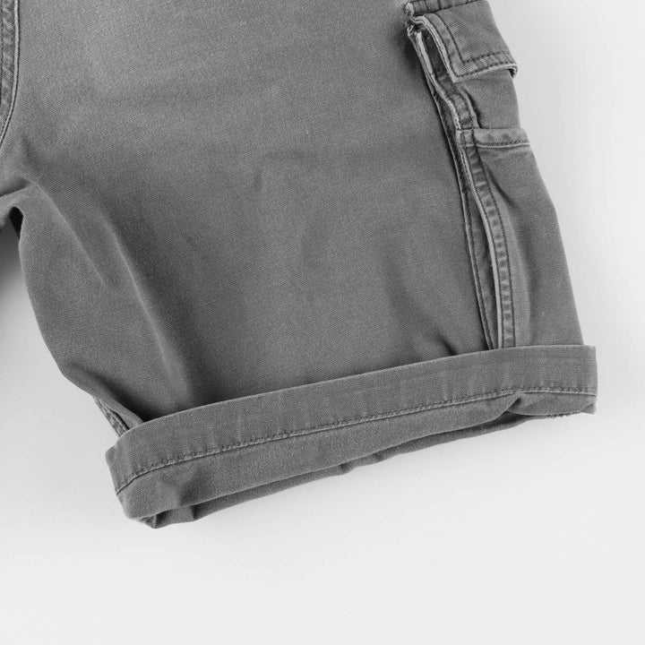 Carhartt Relaxed Fit Duck Canvas Cargo Shorts (Men's W34 equivalent) cotton gray type Vintage Second Hand