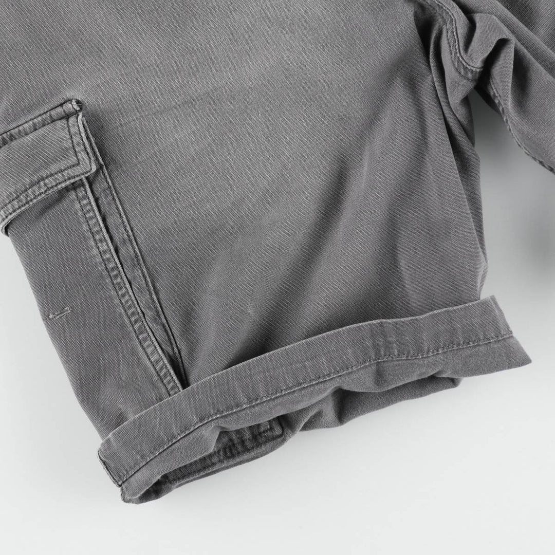 Carhartt Relaxed Fit Duck Canvas Cargo Shorts (Men's W34 equivalent) cotton gray type Vintage Second Hand