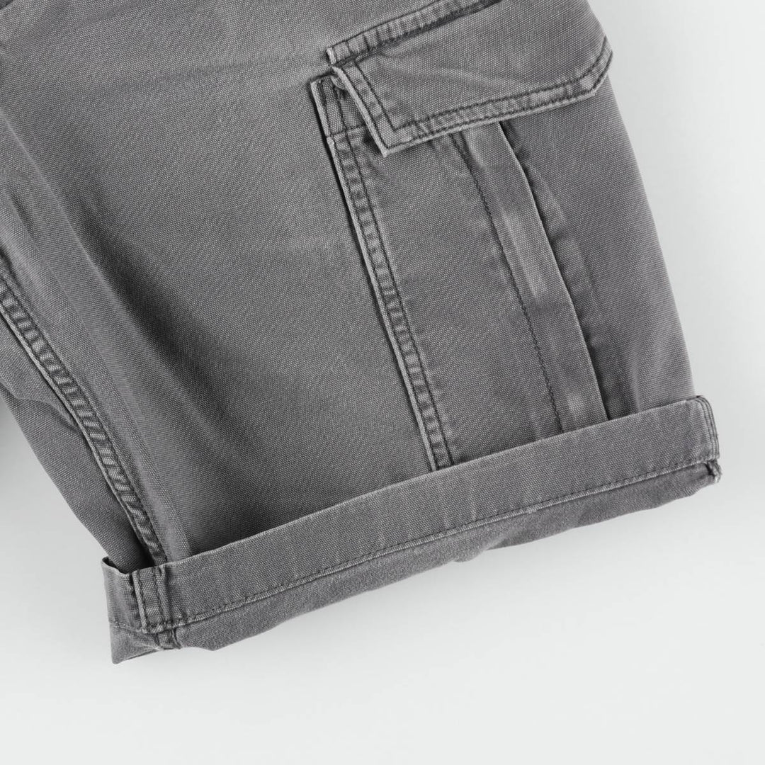 Carhartt Relaxed Fit Duck Canvas Cargo Shorts (Men's W34 equivalent) cotton gray type Vintage Second Hand