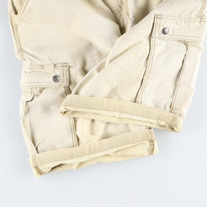 Carhartt Relaxed Fit Duck Cargo Shorts, Men's, W35 equivalent cotton unbleached Vintage Second Hand