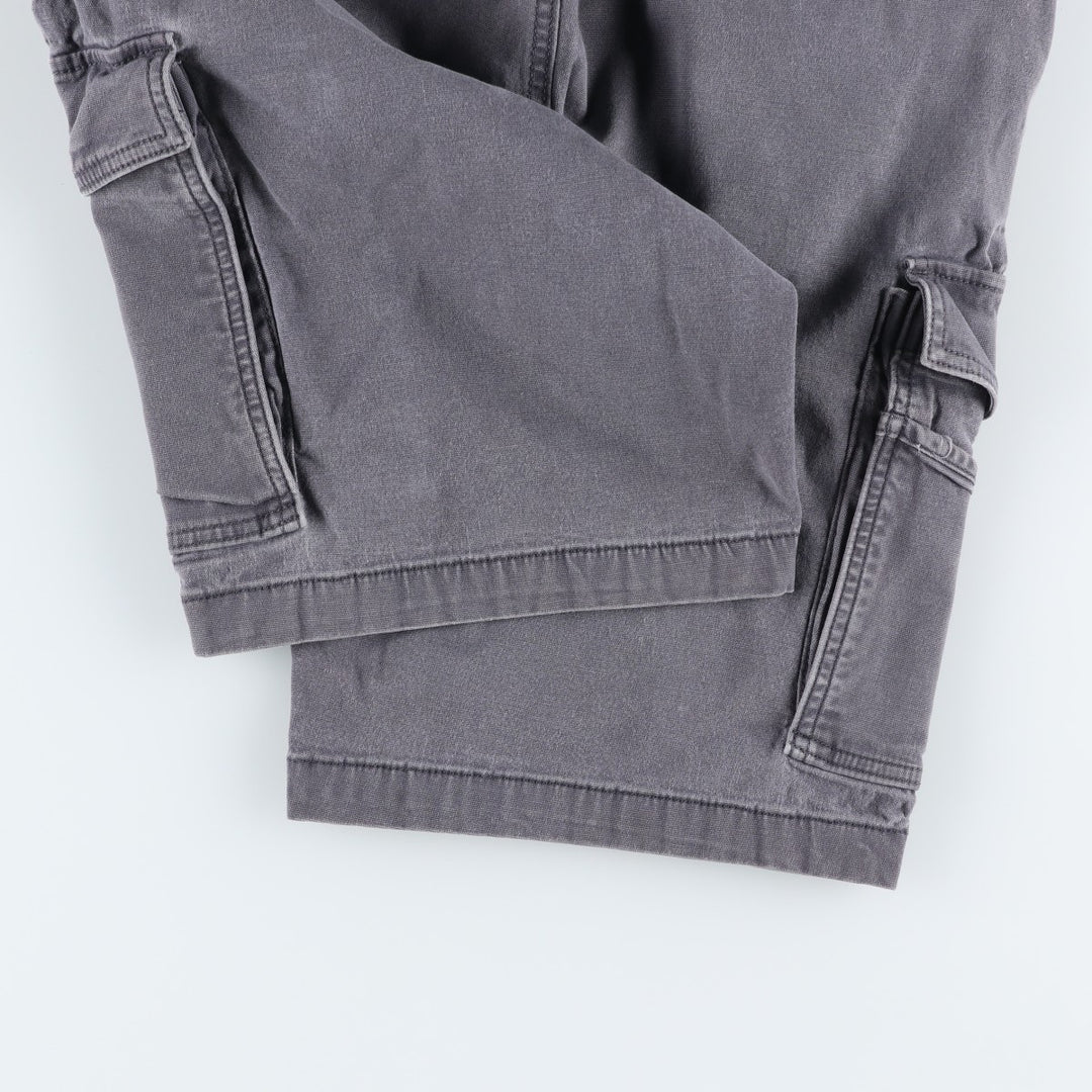 Carhartt Relaxed Fit Duck Cargo Shorts, Men's, W33 equivalent cotton Charcoal Vintage Second Hand