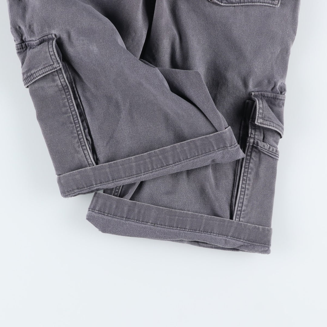 Carhartt Relaxed Fit Duck Cargo Shorts, Men's, W33 equivalent cotton Charcoal Vintage Second Hand