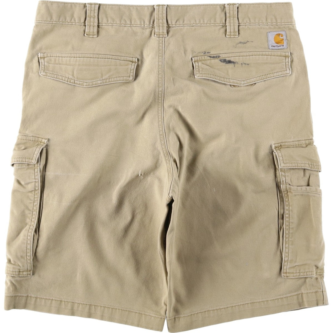 Carhartt Relaxed Fit Duck Cargo Shorts, Men's, W36 cotton Beige type Vintage Second Hand