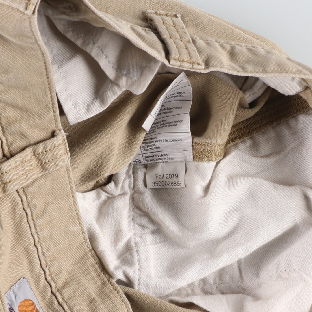 Carhartt Relaxed Fit Duck Cargo Shorts, Men's, W36 cotton Beige type Vintage Second Hand
