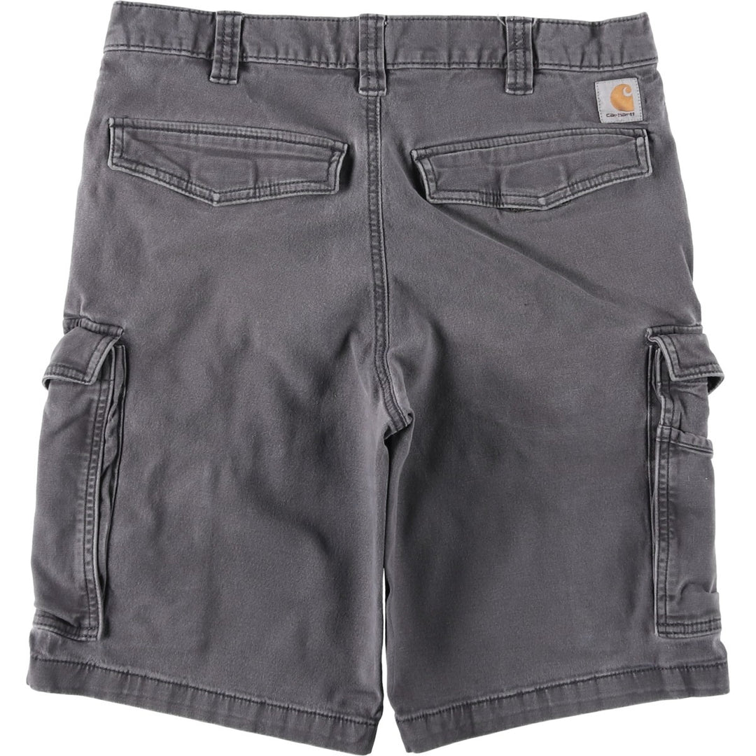 Carhartt Relaxed Fit Duck Cargo Shorts, Men's, W33 equivalent cotton gray type Vintage Second Hand