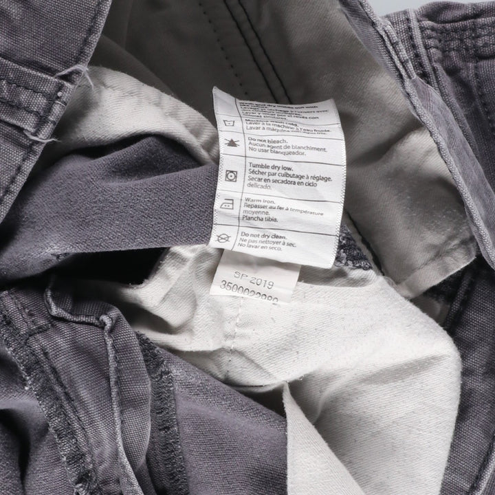 Carhartt Relaxed Fit Duck Cargo Shorts, Men's, W33 equivalent cotton gray type Vintage Second Hand