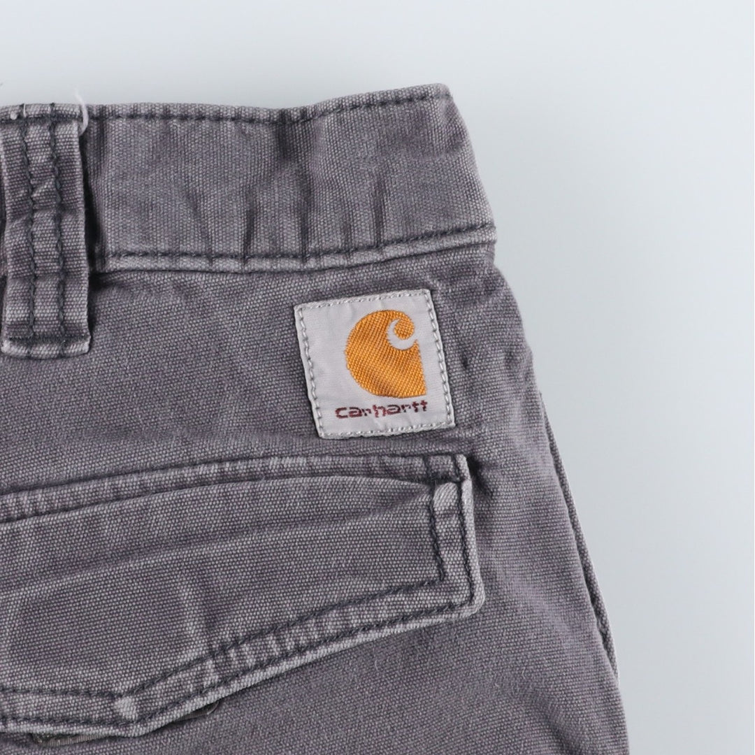 Carhartt Relaxed Fit Duck Cargo Shorts, Men's, W33 equivalent cotton gray type Vintage Second Hand