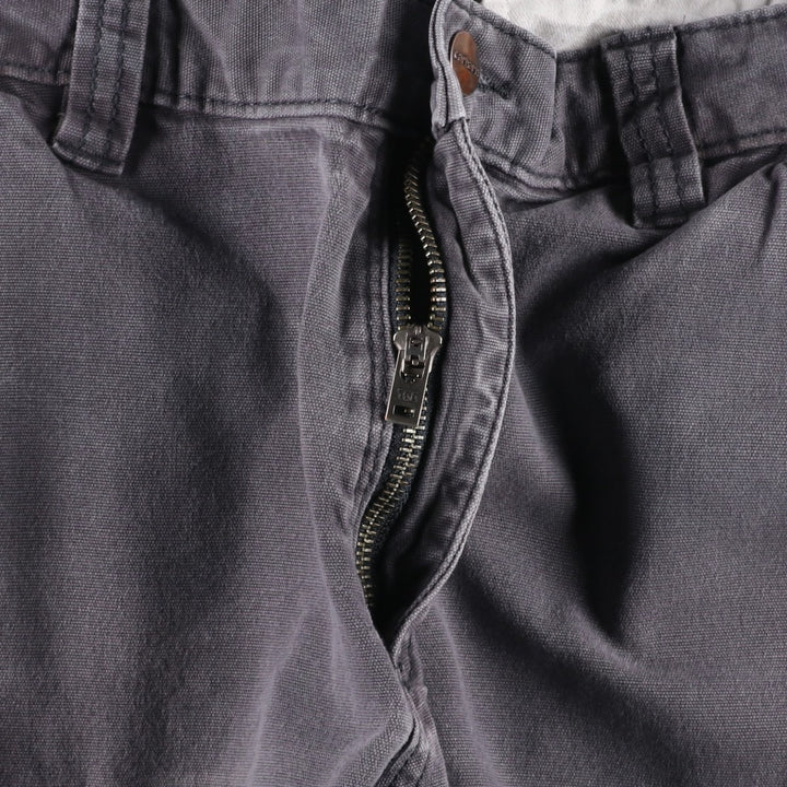Carhartt Relaxed Fit Duck Cargo Shorts, Men's, W33 equivalent cotton gray type Vintage Second Hand