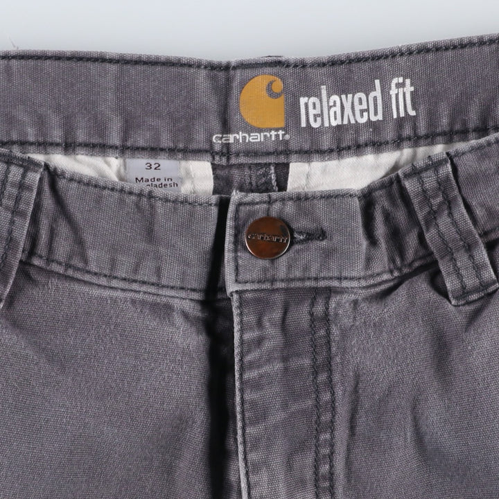 Carhartt Relaxed Fit Duck Cargo Shorts, Men's, W33 equivalent cotton gray type Vintage Second Hand