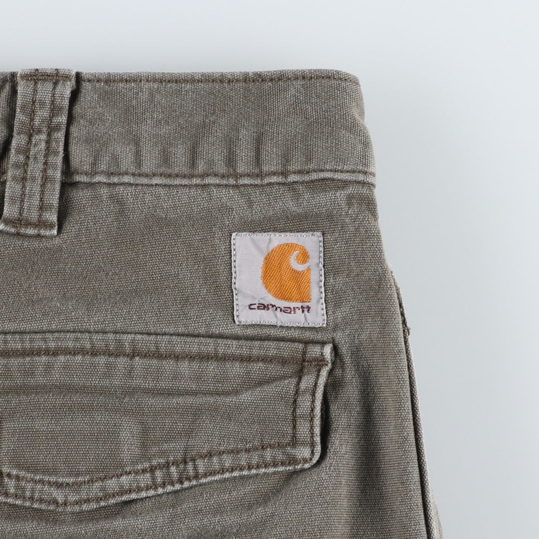 Carhartt Relaxed Fit Duck Cargo Shorts, Men's, W37 cotton Khaki type Vintage Second Hand