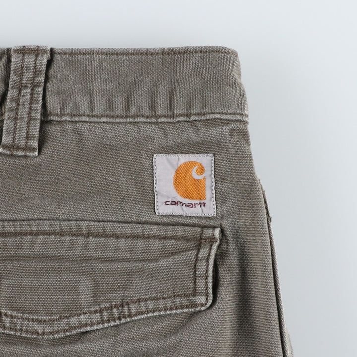 Carhartt Relaxed Fit Duck Cargo Shorts, Men's, W37 cotton Khaki type Vintage Second Hand