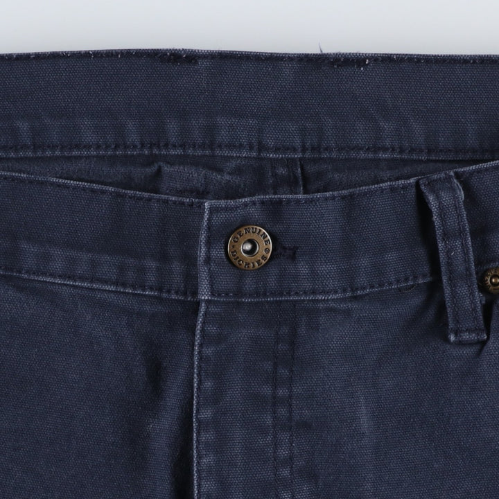 Dickies Duck Fabric Work Shorts, Half Pants, Men's, W37 cotton navy blue type Vintage Second Hand