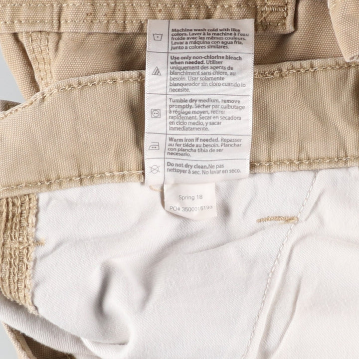 Carhartt Relaxed Fit Duck Cargo Shorts, Men's, W34 equivalent cotton Beige type Vintage Second Hand