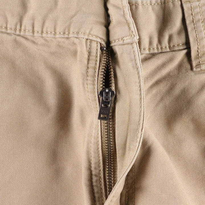 Carhartt Relaxed Fit Duck Cargo Shorts, Men's, W34 equivalent cotton Beige type Vintage Second Hand