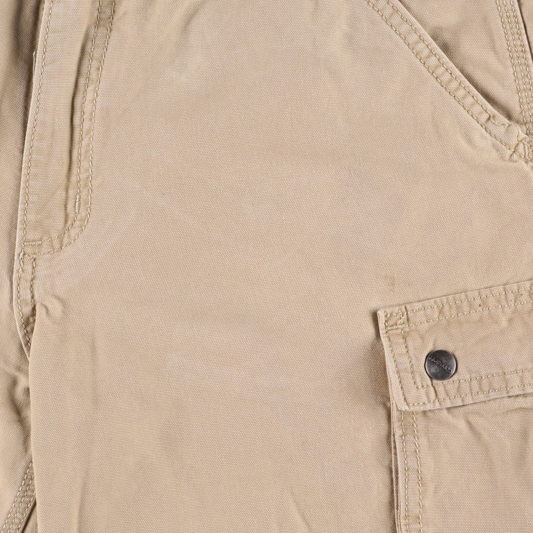 Carhartt Relaxed Fit Duck Cargo Shorts, Men's, W34 equivalent cotton Beige type Vintage Second Hand