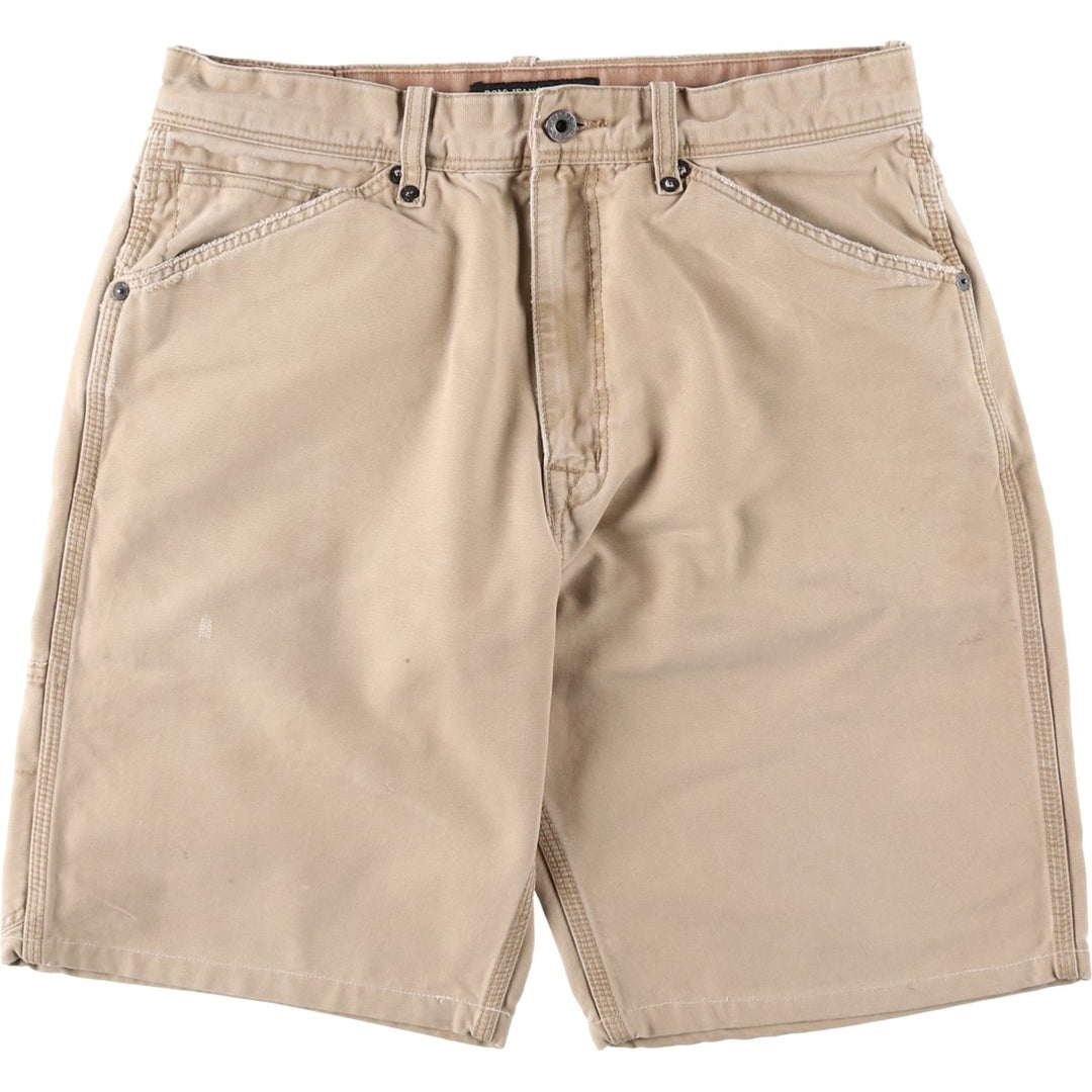 Ralph Lauren POLO JEANS COMPANY duck canvas shorts, men's size W31 (approx.) cotton Beige type Vintage Second Hand