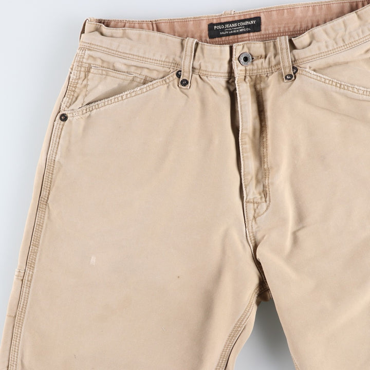 Ralph Lauren POLO JEANS COMPANY duck canvas shorts, men's size W31 (approx.) cotton Beige type Vintage Second Hand